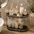 2-Tier Luxury Bathroom Countertop Organizer (2)