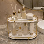 2-Tier Luxury Bathroom Countertop Organizer (4)