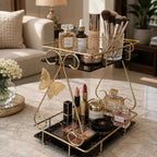 2 Layers Butterfly Makeup Organizer