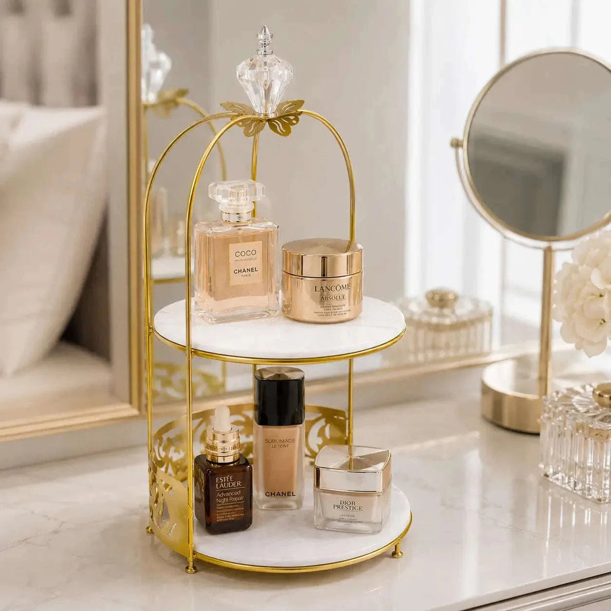 2-Tier Butterfly cage Vanity Organizer (1)