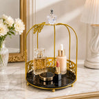 Cage Butterfly Makeup Storage Rack for Vanity (4)