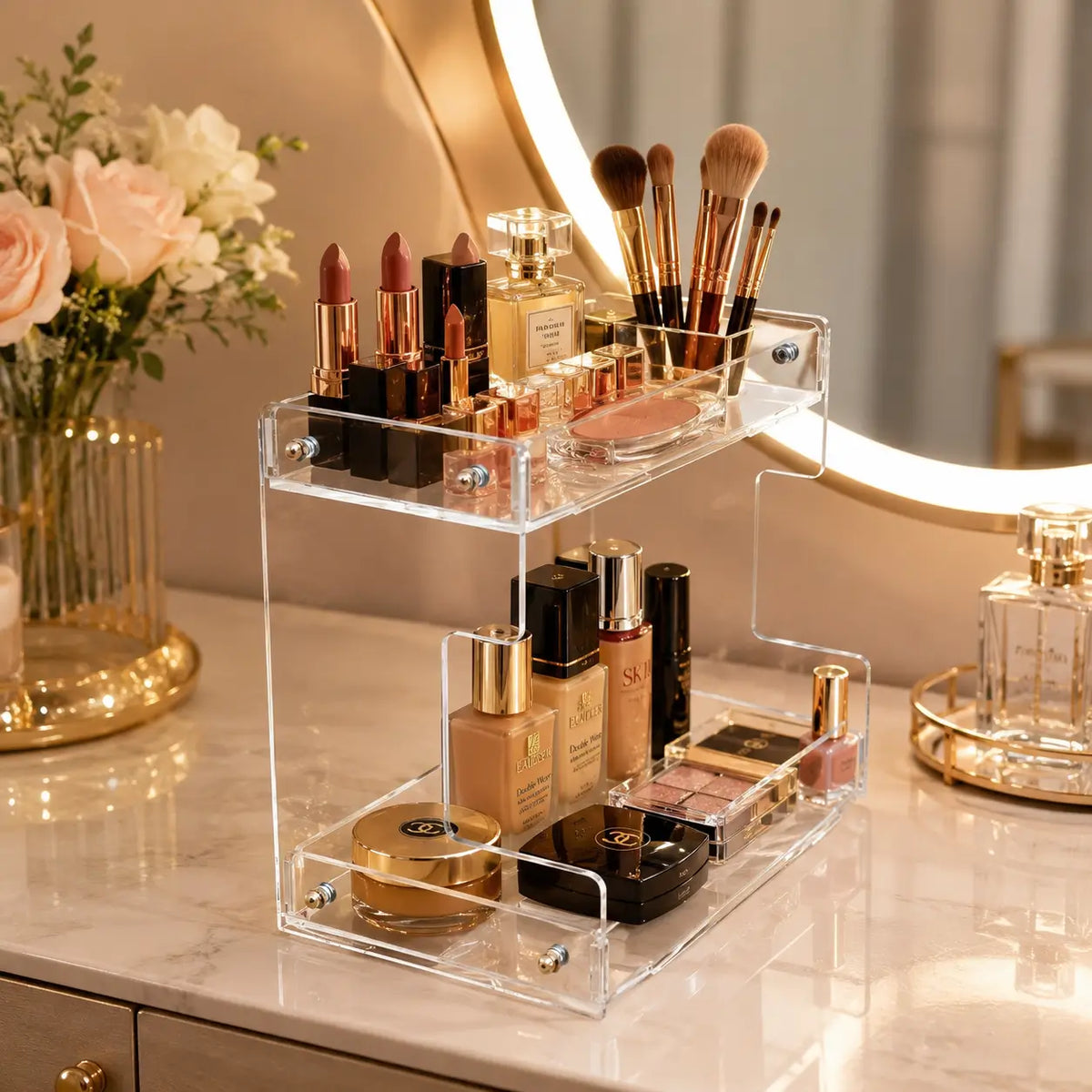 2-Tier Acrylic Makeup Organizer