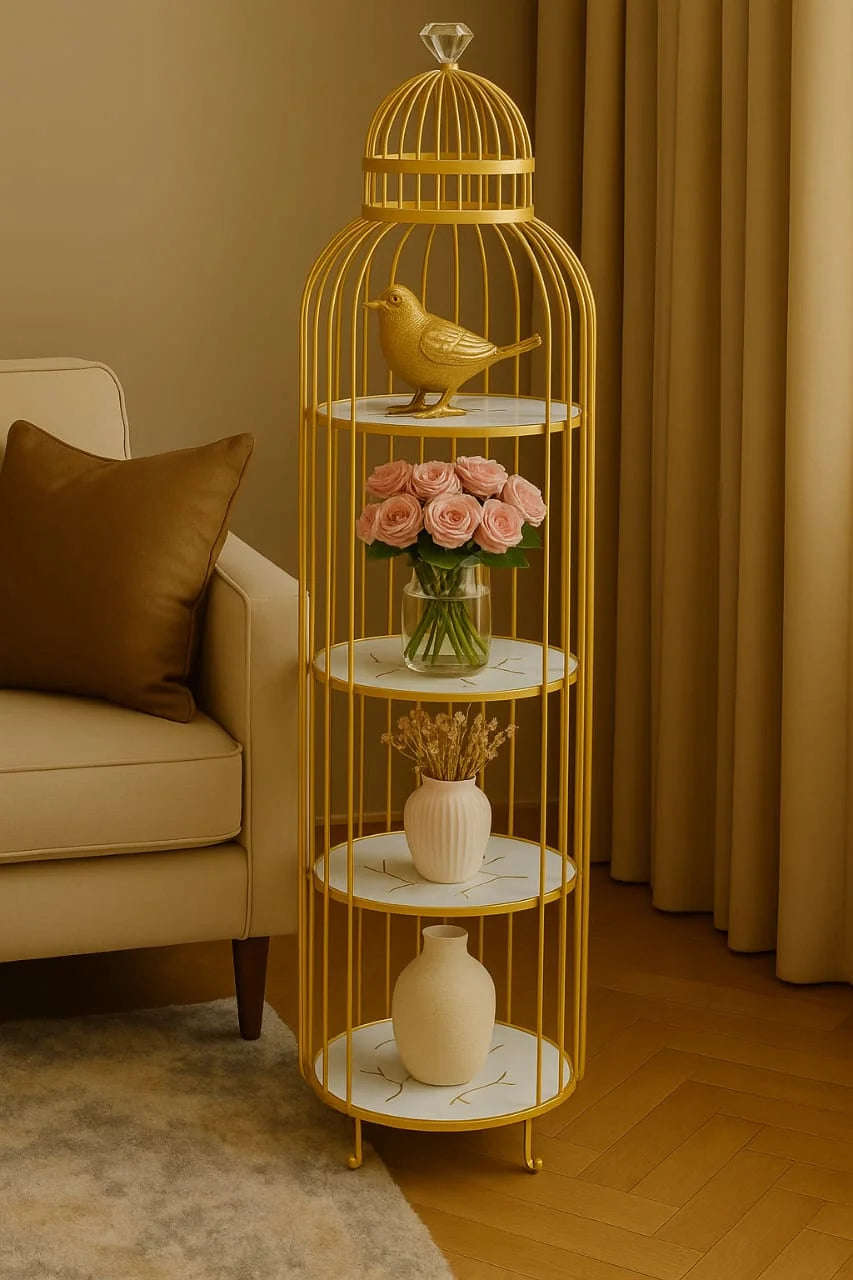 Wahaj Special 3-Layer Bird-Shaped Cage Rack-Decorative Storage Shelf for Home & Display (7)