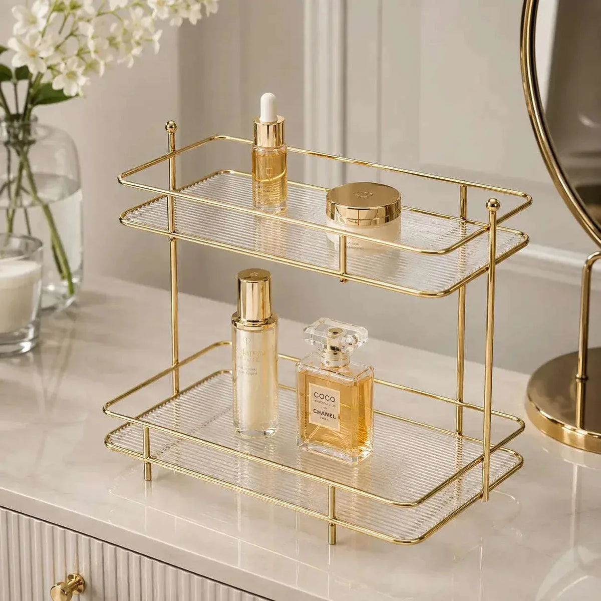 2-Tier Makeup and Skincare Organizer (3)