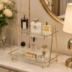 2-Layer Makeup & Skincare Organizer Shelf