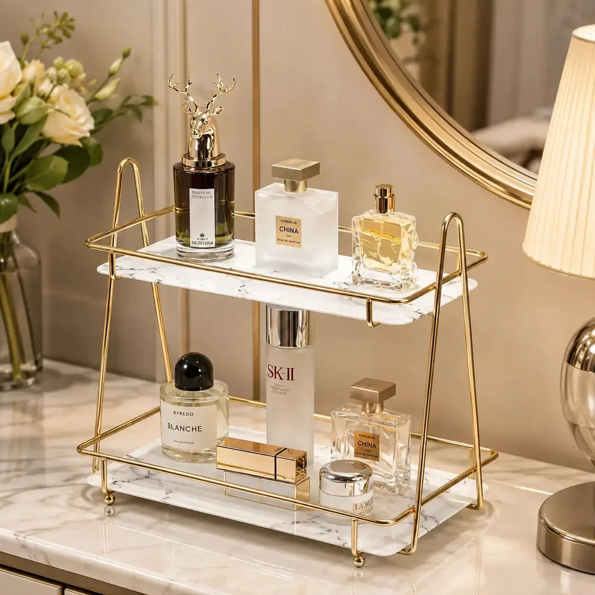 2-Layer Makeup & Skincare Organizer Shelf (5)