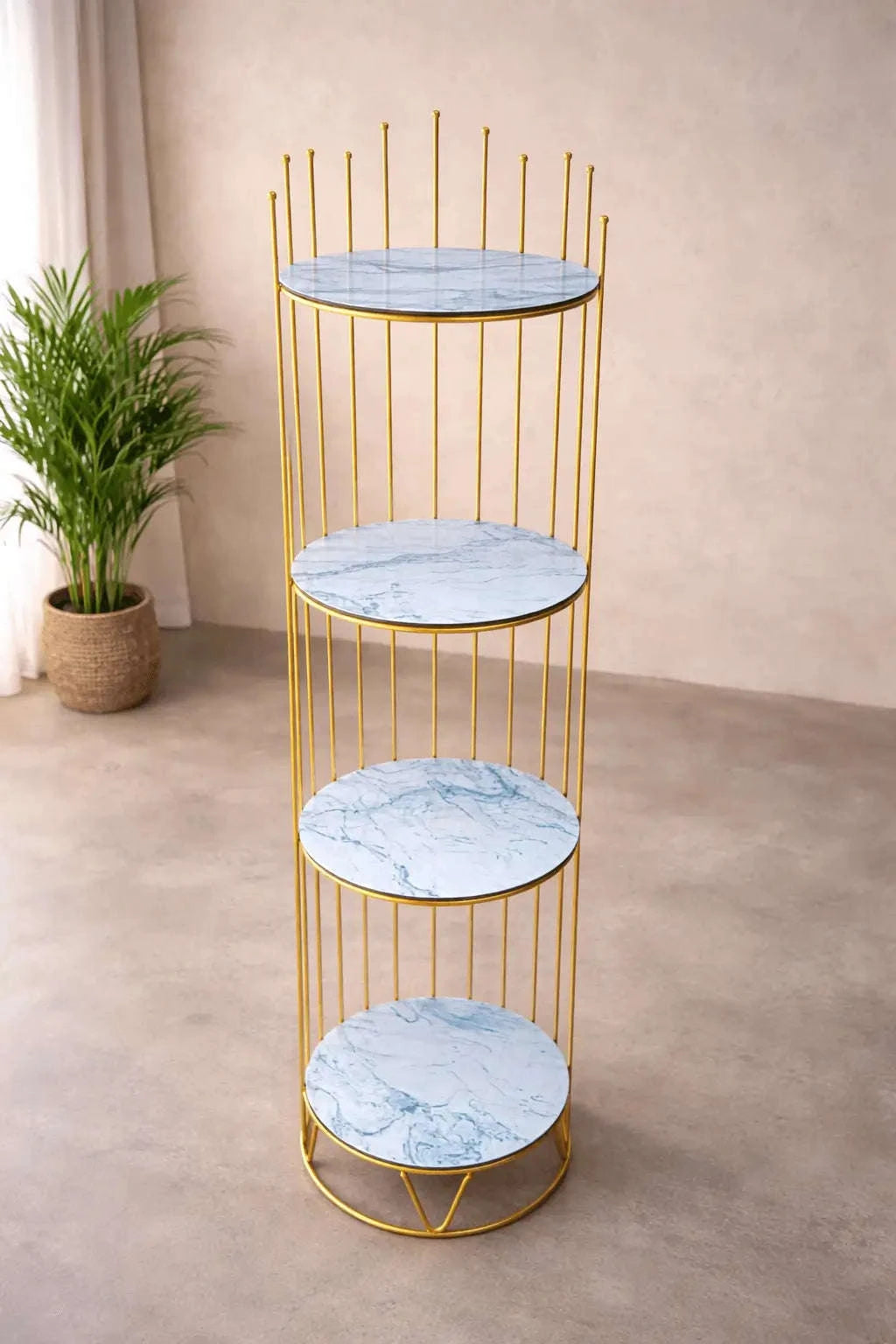 Corner Shelf for Living Room – Modern Space Saving Shelf Wahaj Decor (2)
