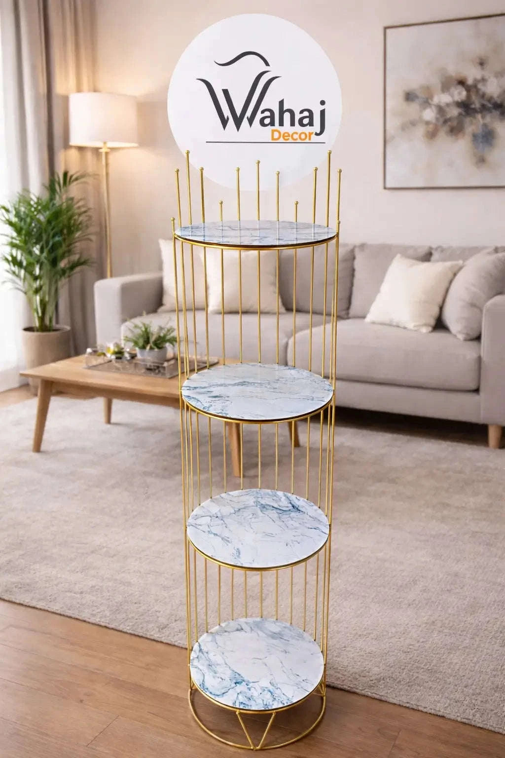 Corner Shelf for Living Room – Modern Space Saving Shelf Wahaj Decor
