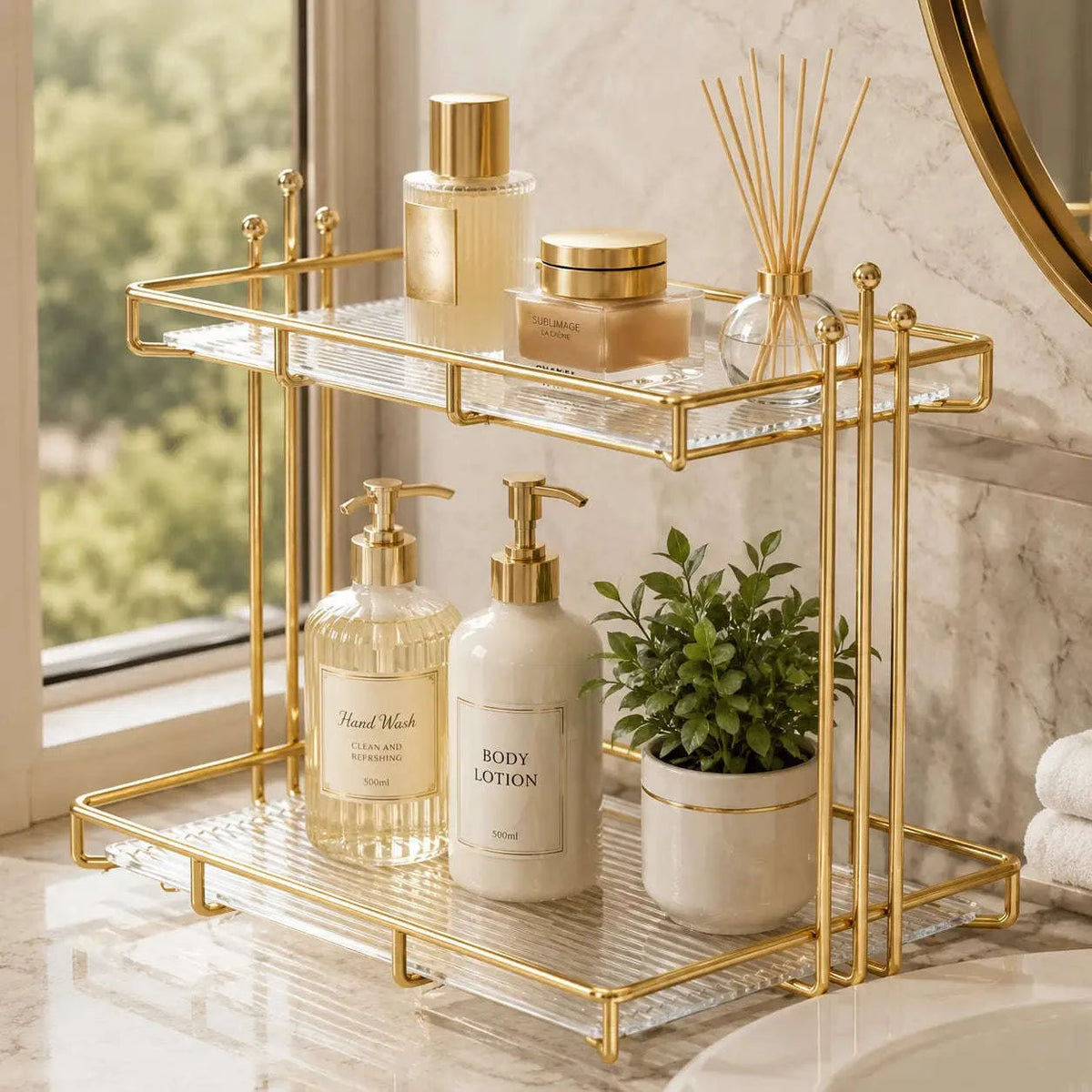 Bathroom Countertop Storage Organizer (2)