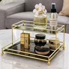 Double Layer Premium Organizer – Elegant Storage Solution for Cosmetics, Jewelry & More (1)