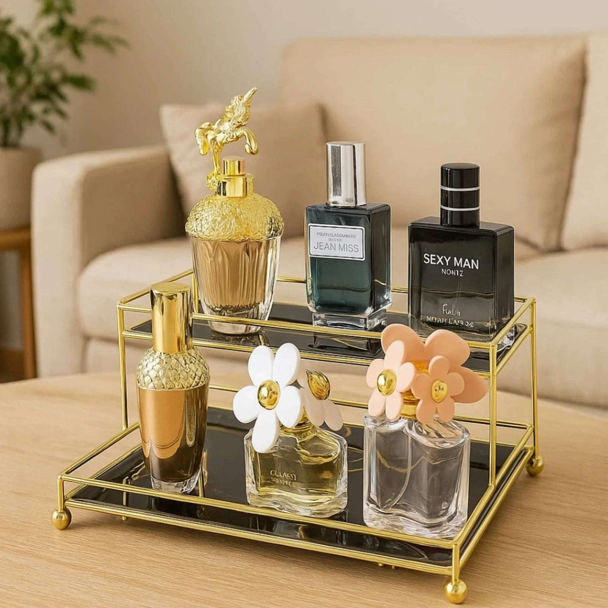Double Layer Premium Organizer – Elegant Storage Solution for Cosmetics, Jewelry & More (2)