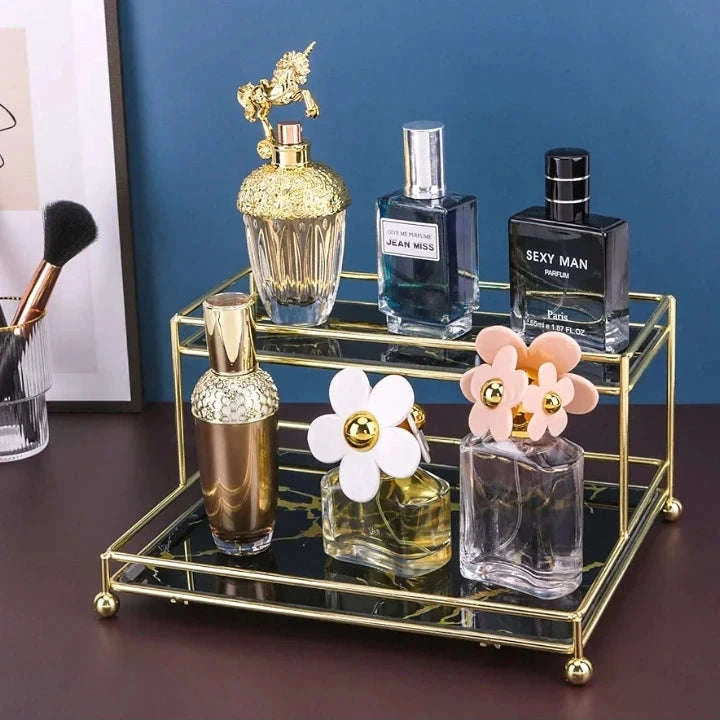 Double Layer Premium Organizer – Elegant Storage Solution for Cosmetics, Jewelry & More (3)