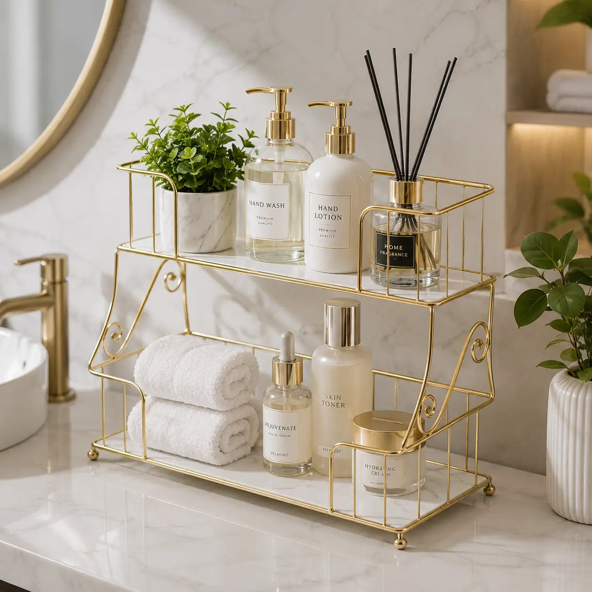 2-Layer Bathroom Organizer Rack (4)