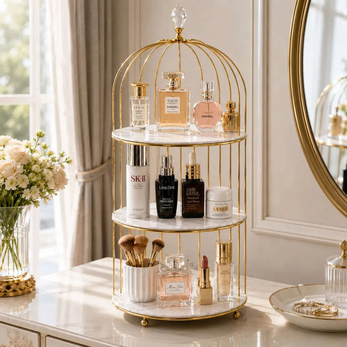 Bird Cage Makeup and Cosmetic rack (4)