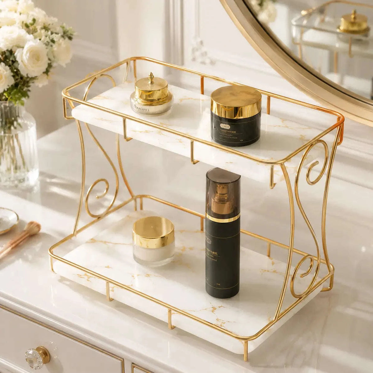 2-Tier Vanity Organizer for Cosmetics (3)