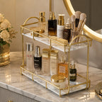 Gold Makeup Organizer