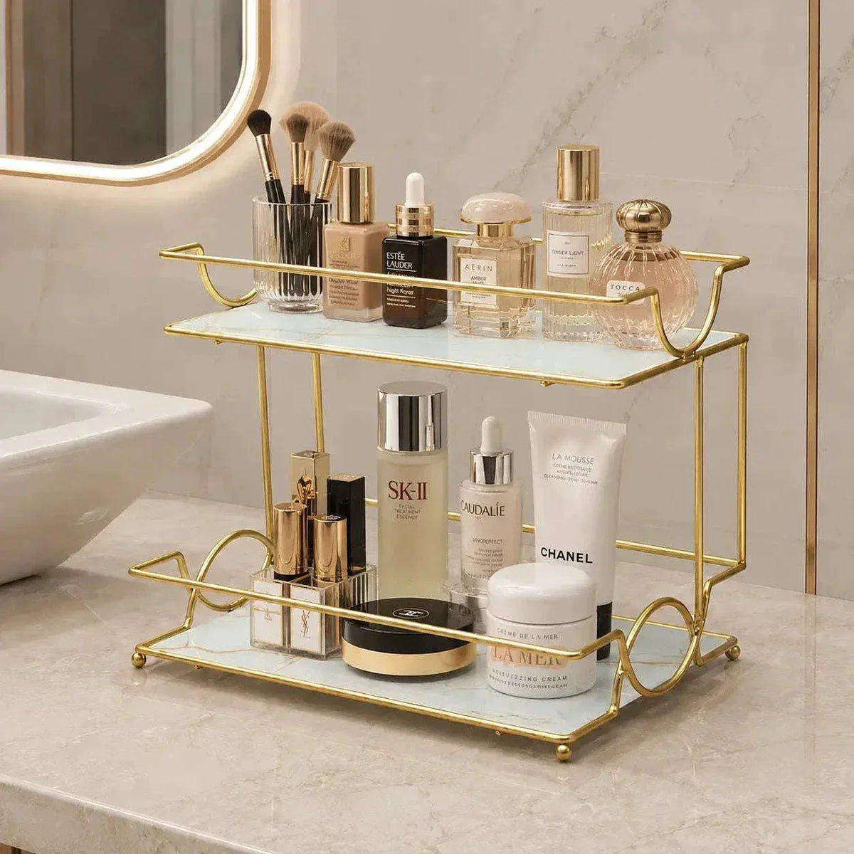 Skincare and Makeup Display Stand