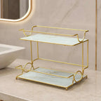 2 layer Skincare and Makeup Display Stand