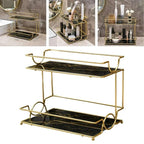 2-Layer Vanity Cosmetics Organizer – Perfect for Your Dressing Table & Bathroom (2)
