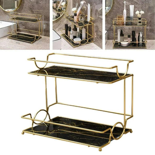 2-Layer Vanity Cosmetics Organizer – Perfect for Your Dressing Table & Bathroom (2)