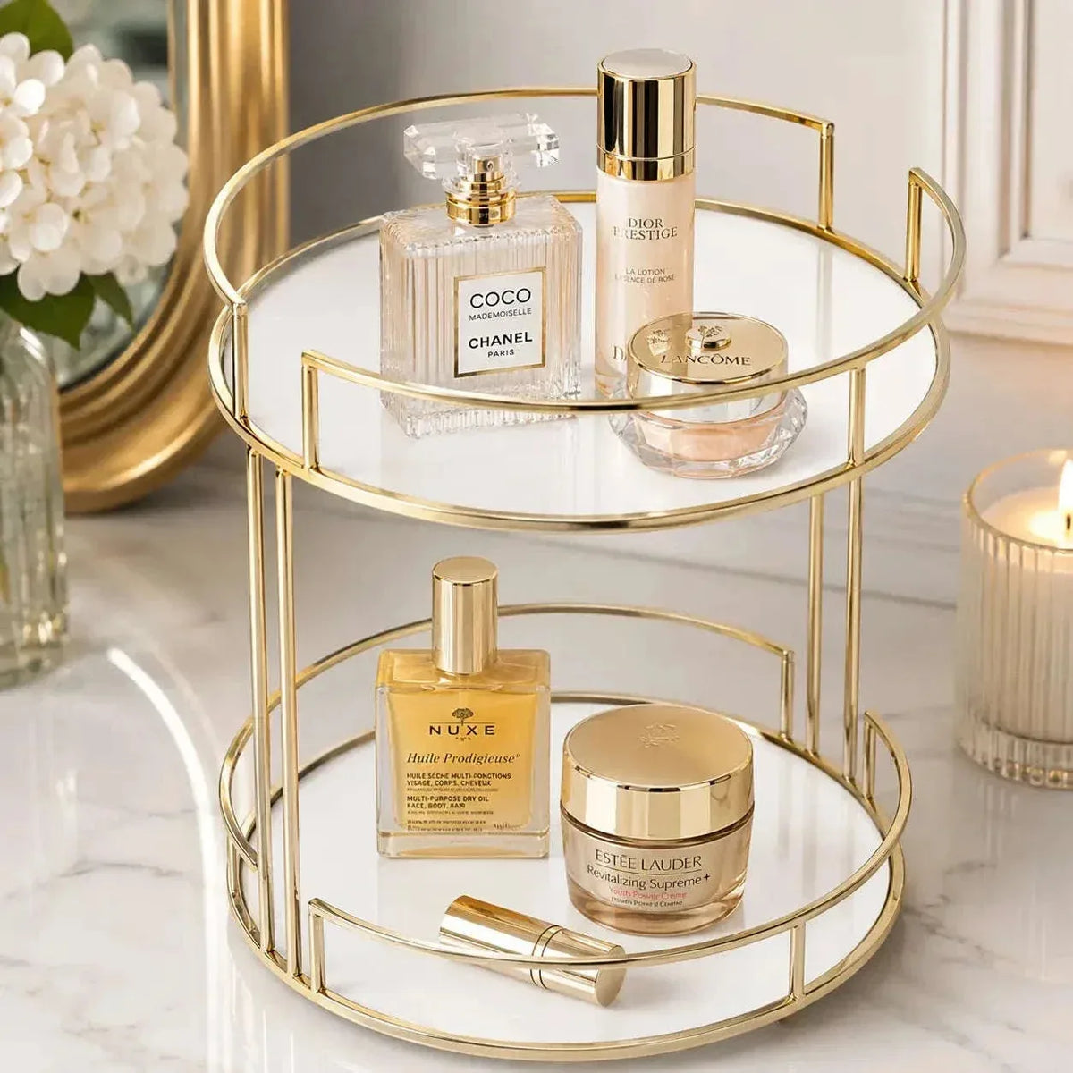 Luxury Makeup Vanity Organizer for cosmetics Wahaj Decor