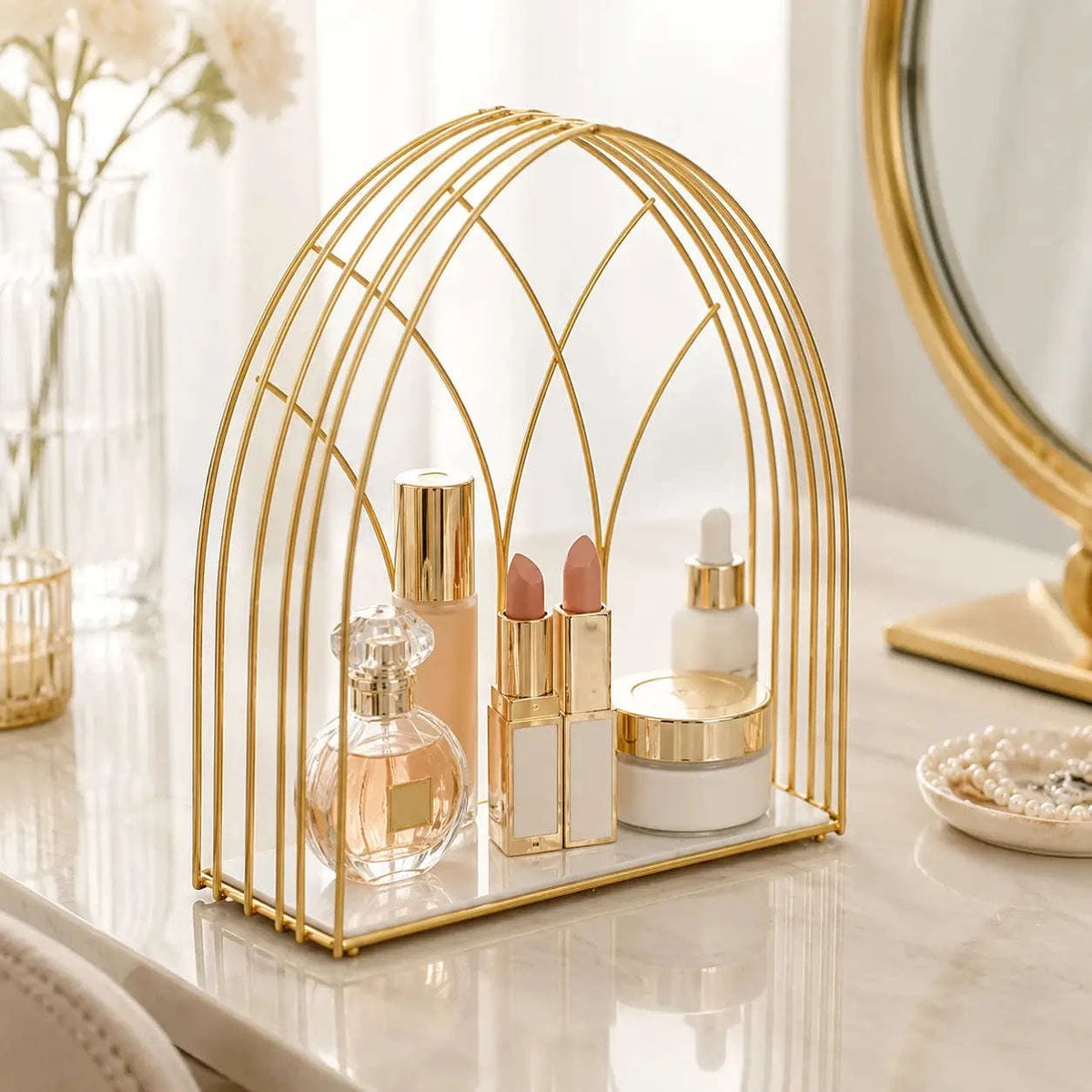 Makeup and Beauty Essentials Storage Rack (2)