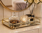 Gold Metal Serving Tray (2)