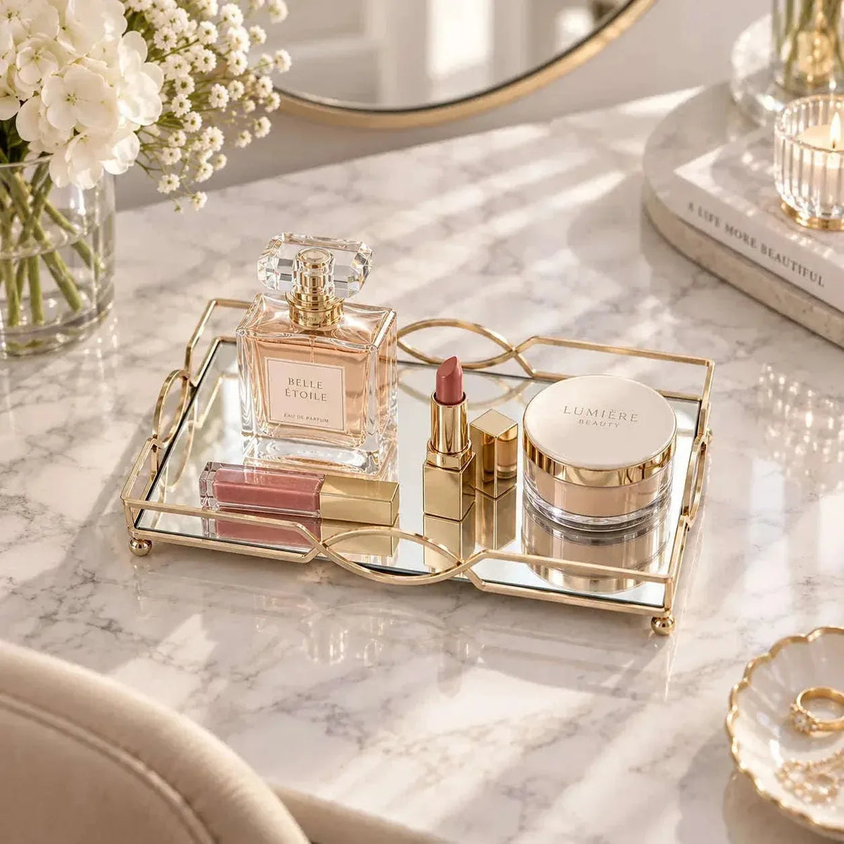Makeup and Beauty Storage Organizer for cosmetics and skincare essentials