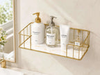 Wall-mounted bathroom storage rack (1)