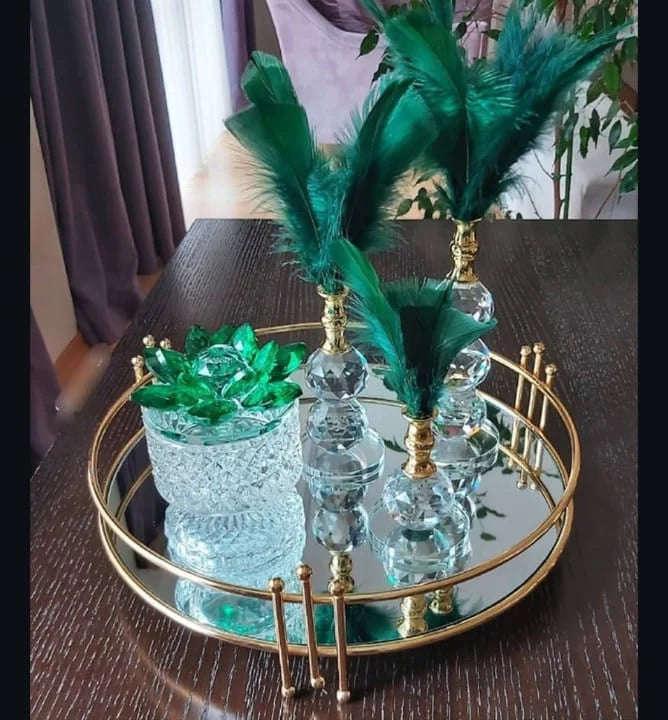 Luxury Makeup Organizer Mirror Tray for Cosmetics -Stylish Storage Solution (3)