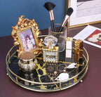 Makeup Round Tray for Perfume, Jewelry & Cosmetics – Stylish Vanity Organizer Display (2)