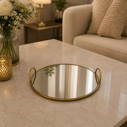 Modern Mirror Cosmetic Organizer Tray