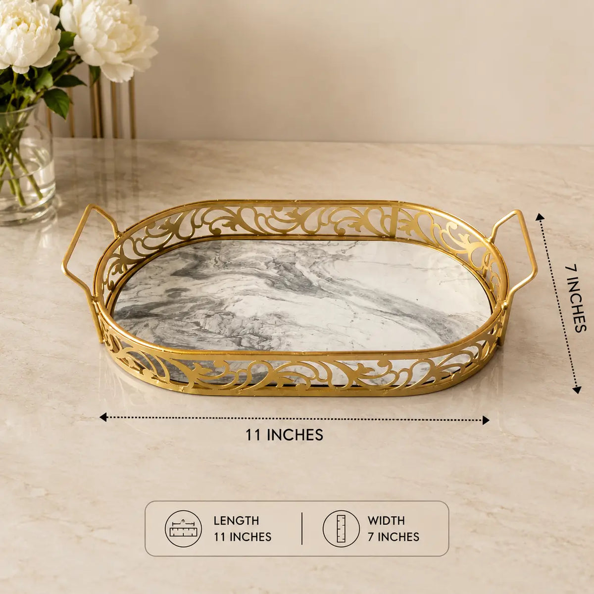 Oval Shaped Makeup and Cosmetic Organizer