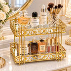 Stylish Metal Makeup Organizer Stand