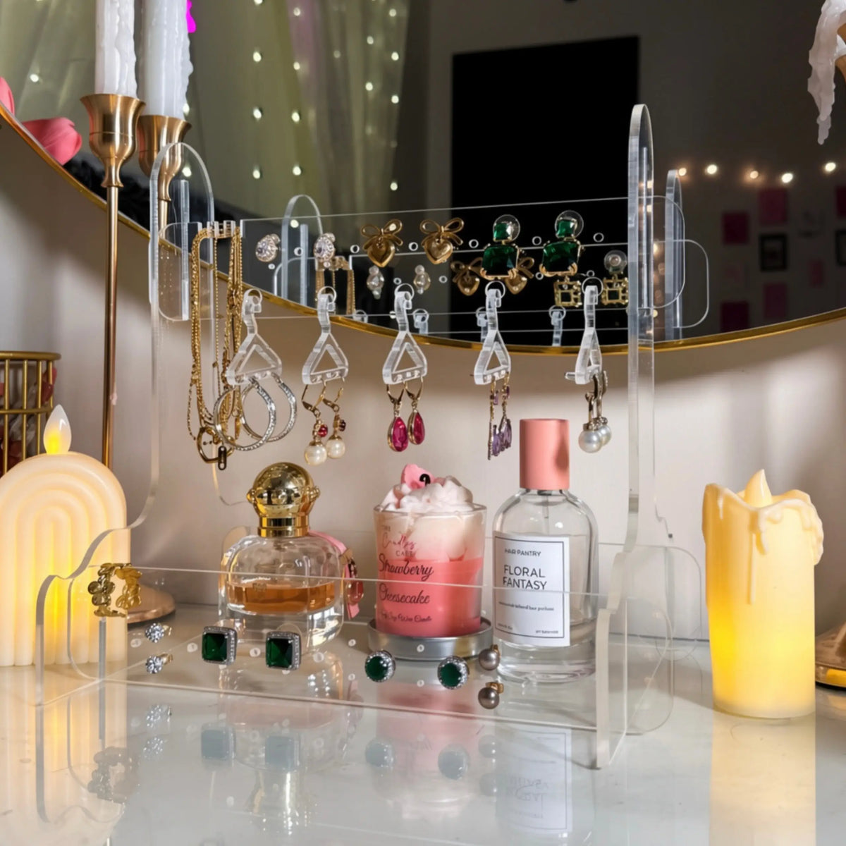 Acrylic Earring and Jewelry Stand