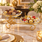 Elegant 2-Tier Serving Tray